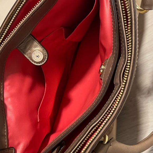 Coach Madison Metallica Op Art Carryall Leather Signature Shoulder Bag - Picture 8 of 10